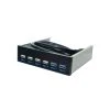Wewoo Lecteur De CD & DVD 6 Ports Panneau Avant La Baie Disquettes 5,25 Pouc...