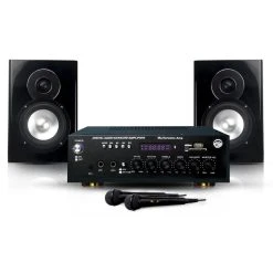 Mydj Pack My Karaoké DJ 150W Enceintes + Ampli + 2 Mics