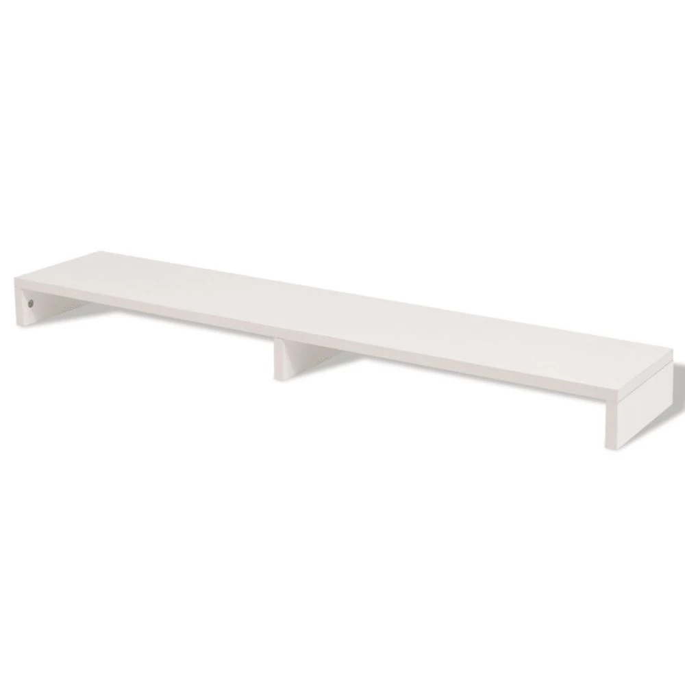 VidaXL Support De Moniteur Aggloméré 118 X 23,5 X 9 Cm Blanc