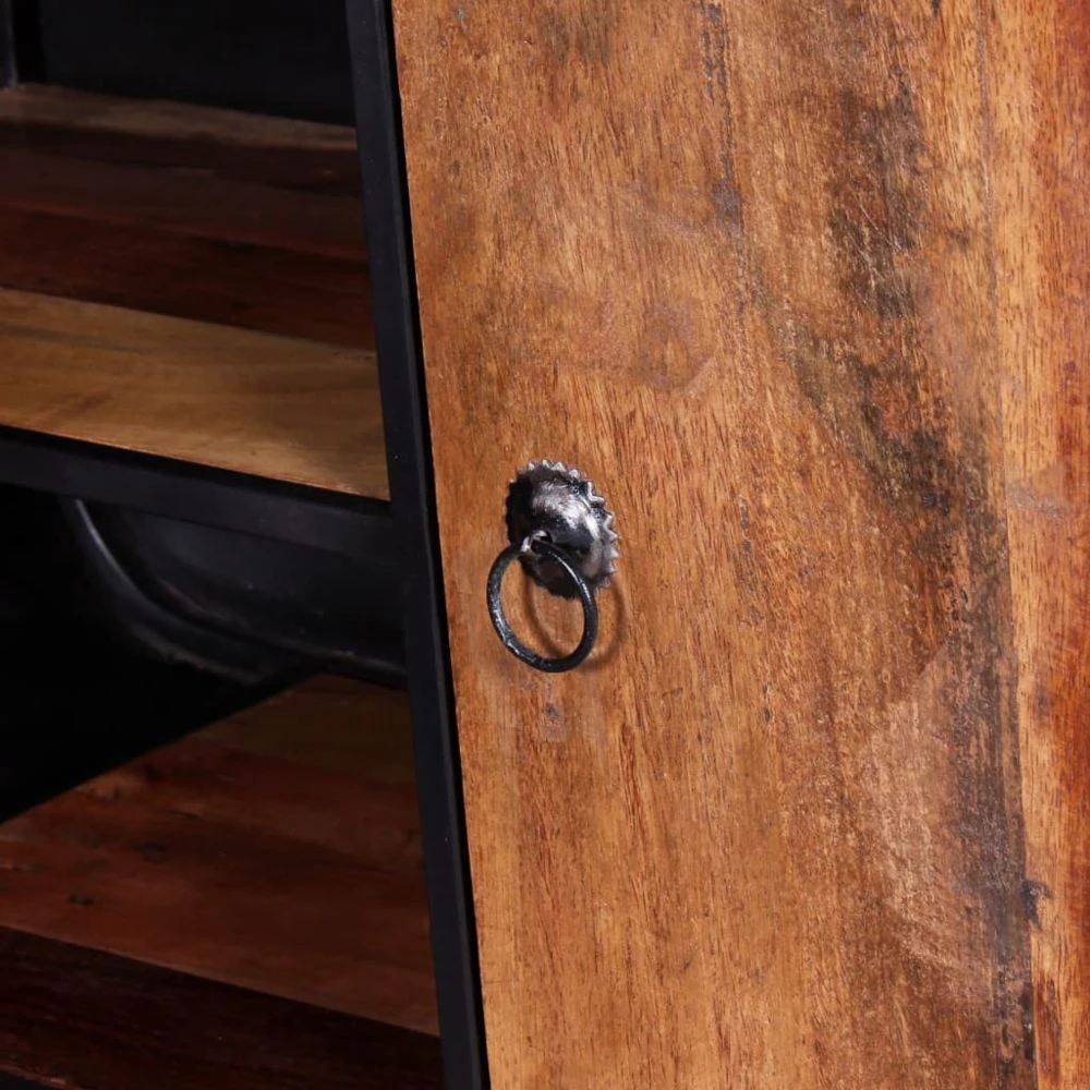 VidaXL Meuble TV Bois De Récupération 90 X 30 X 48 Cm – Image 3