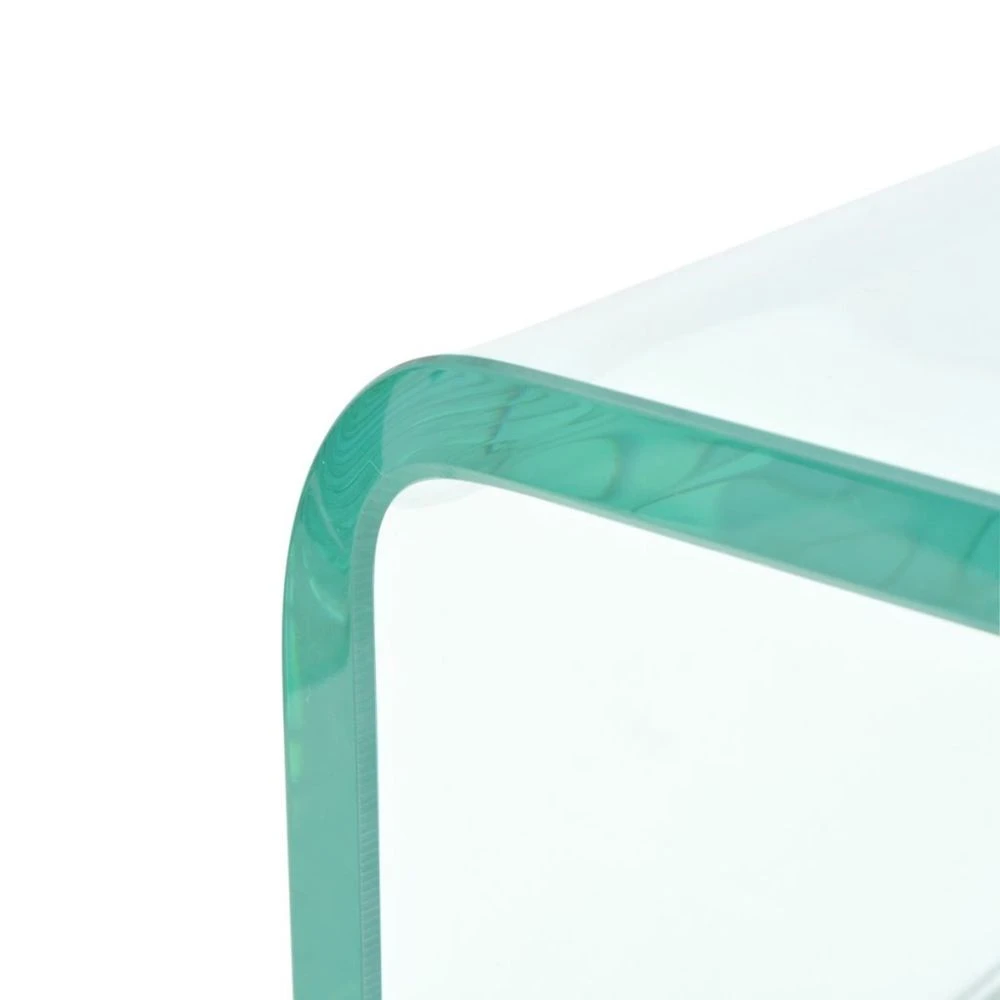 VidaXL Meuble TV/ De Moniteur 110 X 30 X 13 Cm Verre Transparent 5 VidaXL Meuble TV/ De Moniteur 110 X 30 X 13 Cm Verre Transparent – Image 5