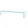 VidaXL Meuble TV / Pour Moniteur 70 X 30 X 13 Cm Verre Transparent