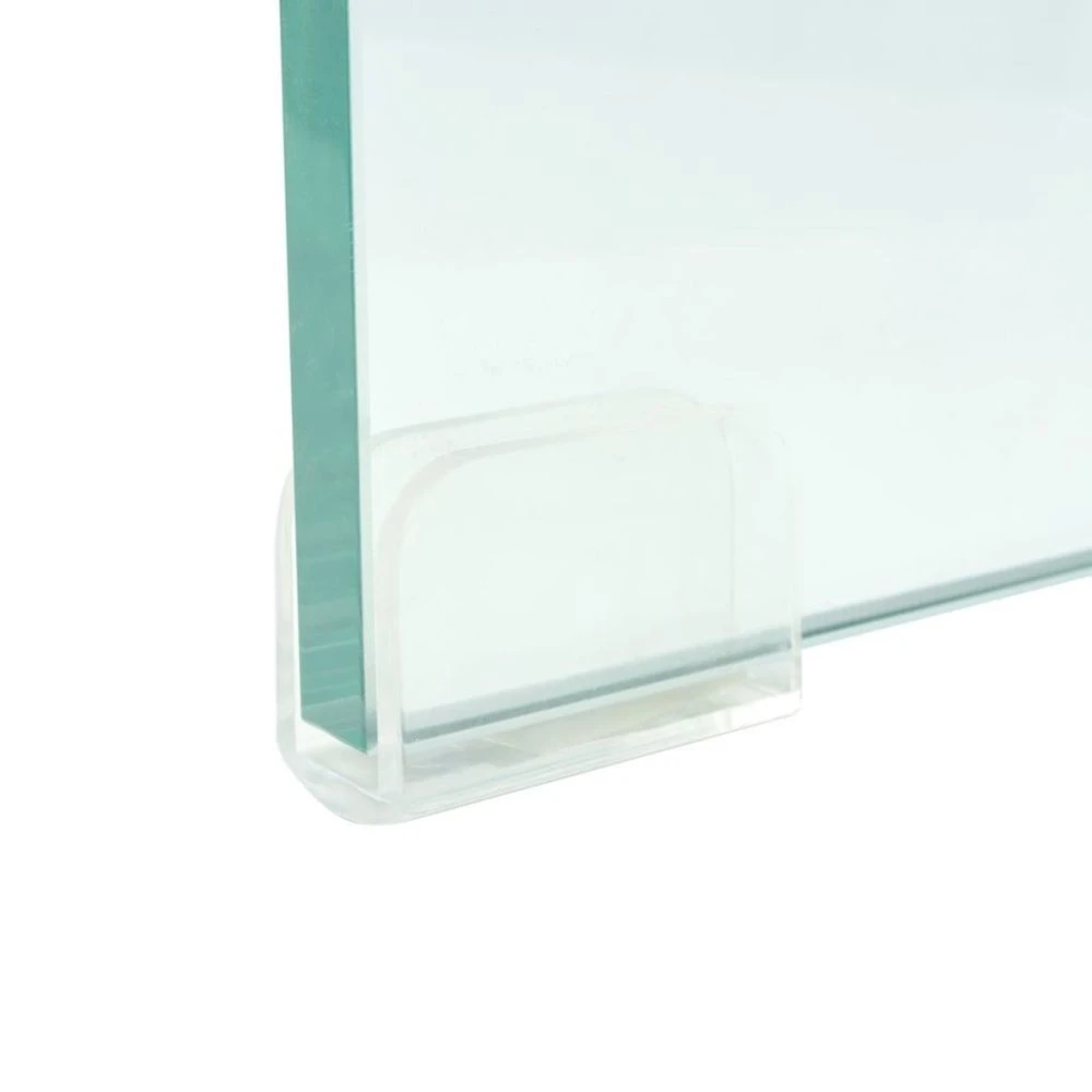 VidaXL Meuble TV/ De Moniteur 110 X 30 X 13 Cm Verre Transparent 4 VidaXL Meuble TV/ De Moniteur 110 X 30 X 13 Cm Verre Transparent – Image 4