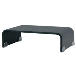VidaXL Meuble TV/ Support Pour Moniteur 40 X 25 X 11 Cm Verre Noir