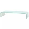VidaXL Meuble TV / De Moniteur 60 X 25 X 11 Cm Verre Blanc