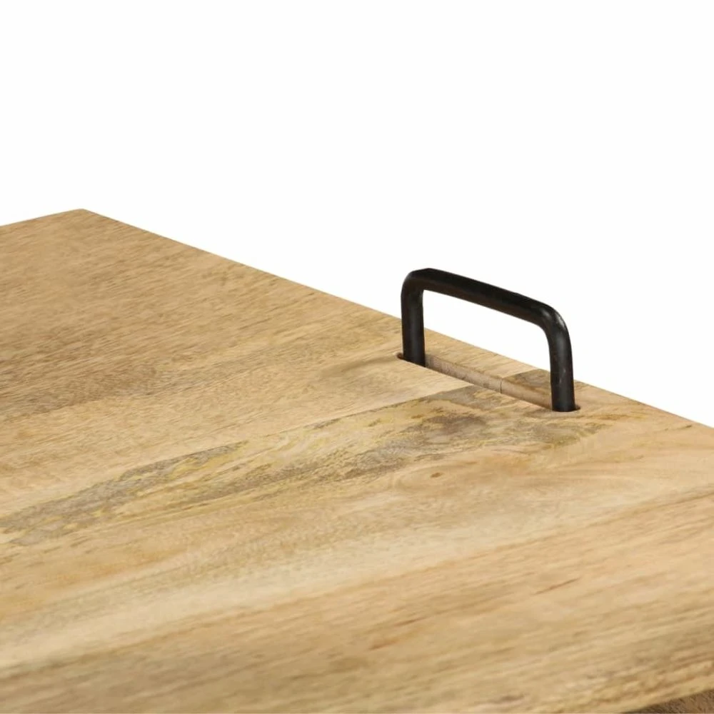 VidaXL Meuble TV Bois De Manguier Massif 110 X 35 X 45 Cm 4 VidaXL Meuble TV Bois De Manguier Massif 110 X 35 X 45 Cm – Image 4
