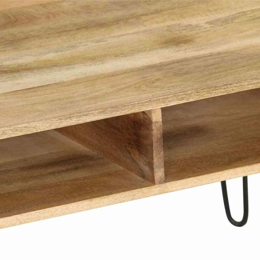 VidaXL Meuble TV Bois De Manguier Massif 110 X 35 X 45 Cm 5 VidaXL Meuble TV Bois De Manguier Massif 110 X 35 X 45 Cm – Image 5