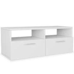 VidaXL Meuble TV Aggloméré 95 X 35 X 36 Cm Blanc 6 VidaXL Meuble TV Aggloméré 95 X 35 X 36 Cm Blanc -Wavemaster Shop 8718475599586 g en hd 1 1
