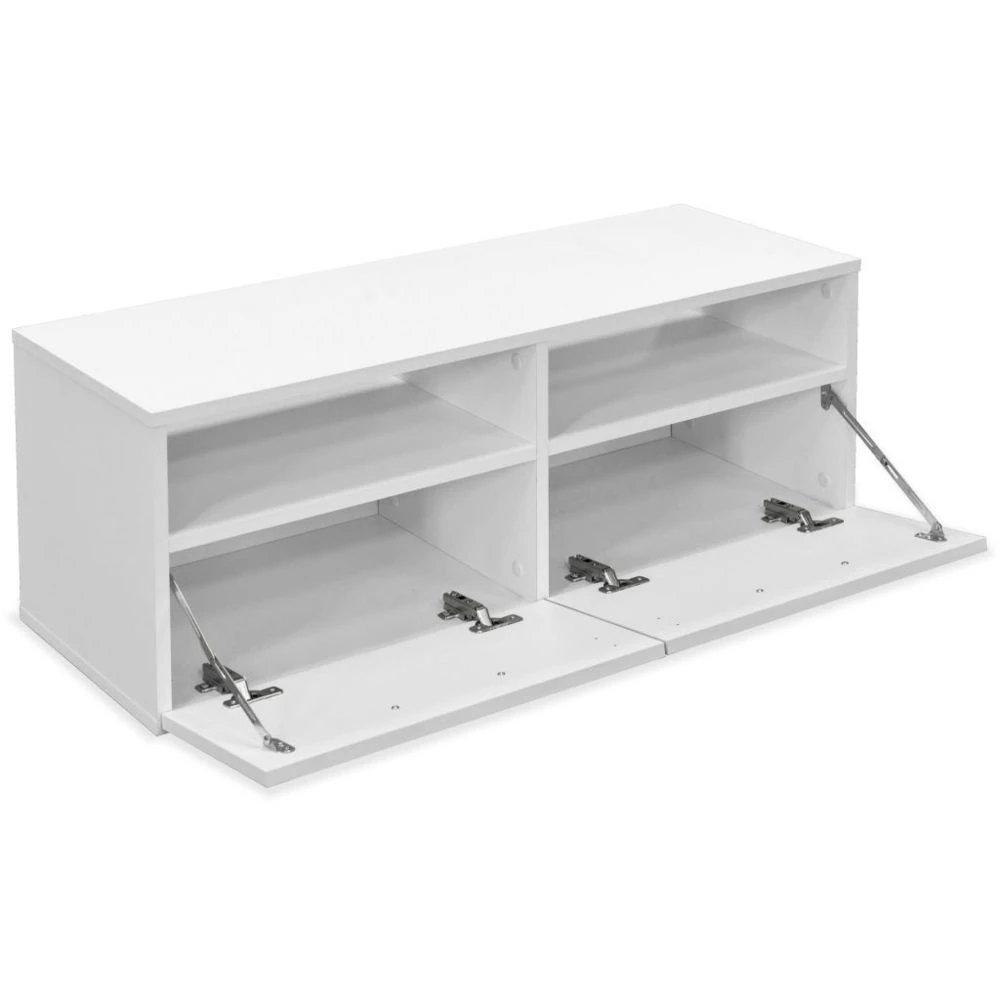 VidaXL Meuble TV Aggloméré 95 X 35 X 36 Cm Blanc 3 VidaXL Meuble TV Aggloméré 95 X 35 X 36 Cm Blanc – Image 3