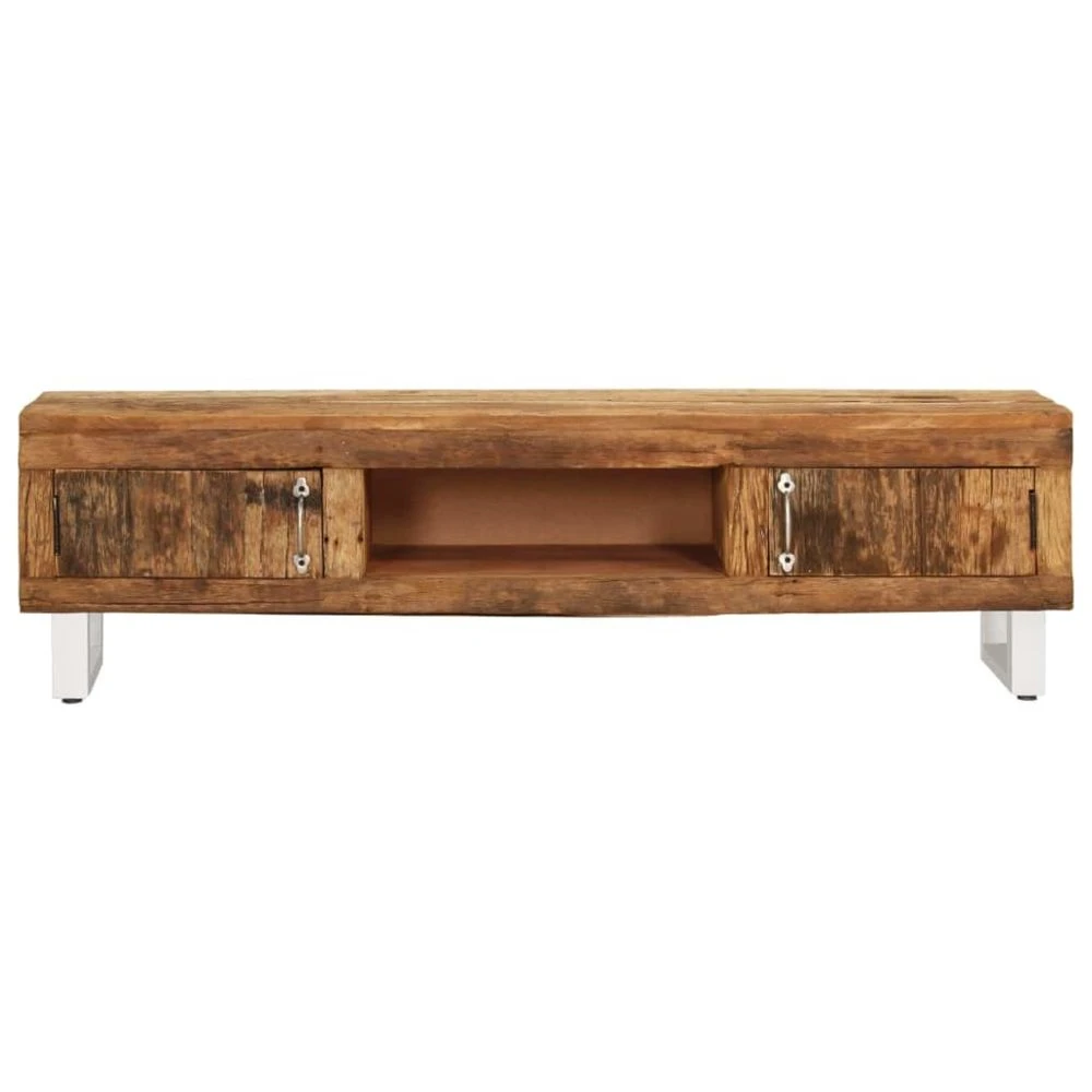VidaXL Meuble TV Bois De Récupération Massif 140 X 30 X 40 Cm 3 VidaXL Meuble TV Bois De Récupération Massif 140 X 30 X 40 Cm – Image 3