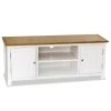 VidaXL Meuble TV 120x35x48 Cm Bois De Chêne Massif