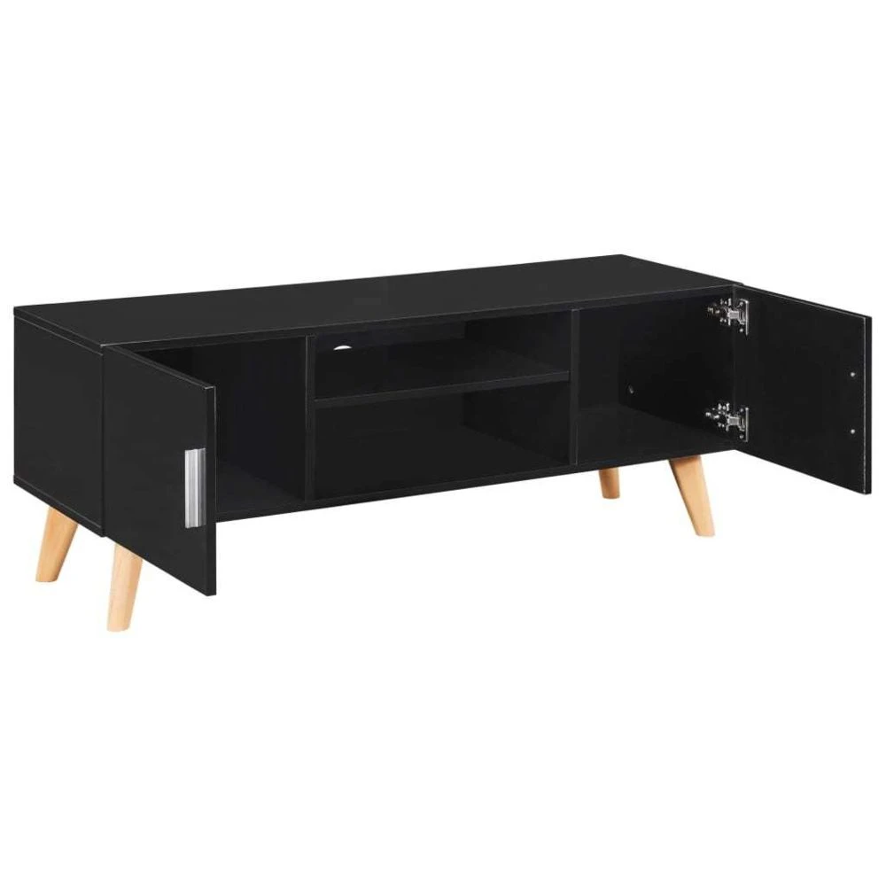 VidaXL Meuble TV Noir 120x40x46 Cm MDF 3 VidaXL Meuble TV Noir 120x40x46 Cm MDF – Image 3