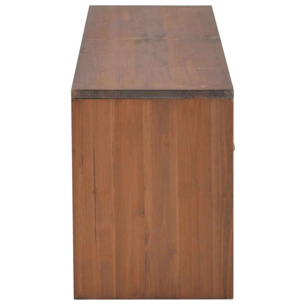 VidaXL Meuble TV Avec 4 Tiroirs 120 X 30 X 40 Cm Bois Massif De Sapin 5 VidaXL Meuble TV Avec 4 Tiroirs 120 X 30 X 40 Cm Bois Massif De Sapin – Image 5