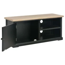 VidaXL Meuble TV Noir 90 X 30 X 40 Cm Bois -Wavemaster Shop 8718475742142 g en hd 2