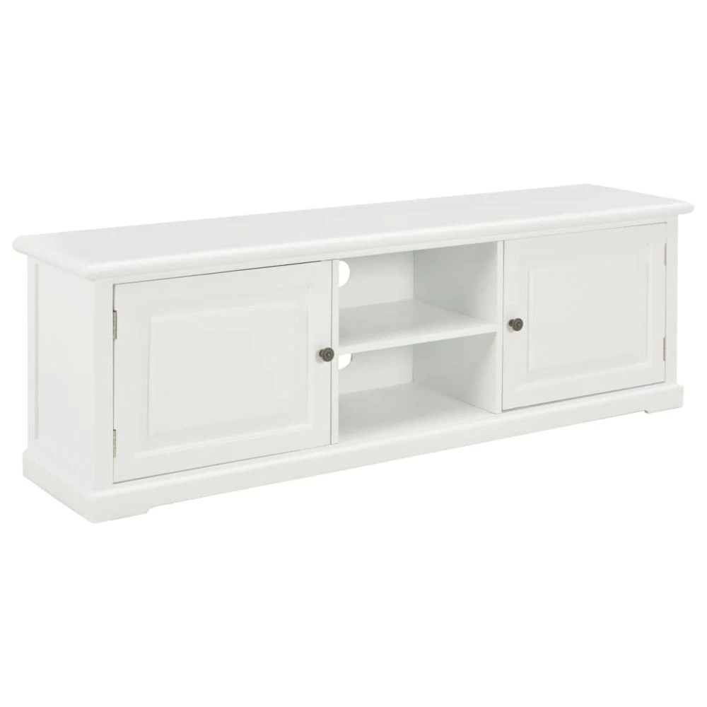 VidaXL Meuble TV Blanc 120 X 30 X 40 Cm Bois 1 VidaXL Meuble TV Blanc 120 X 30 X 40 Cm Bois