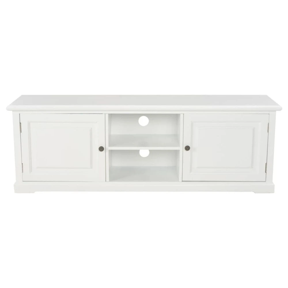 VidaXL Meuble TV Blanc 120 X 30 X 40 Cm Bois 3 VidaXL Meuble TV Blanc 120 X 30 X 40 Cm Bois – Image 3