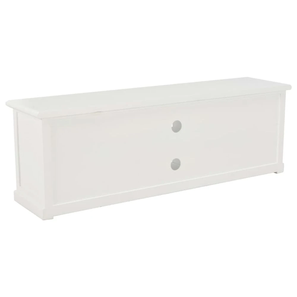 VidaXL Meuble TV Blanc 120 X 30 X 40 Cm Bois 5 VidaXL Meuble TV Blanc 120 X 30 X 40 Cm Bois – Image 5