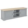 VidaXL Meuble TV Gris 120 X 30 X 40 Cm Bois