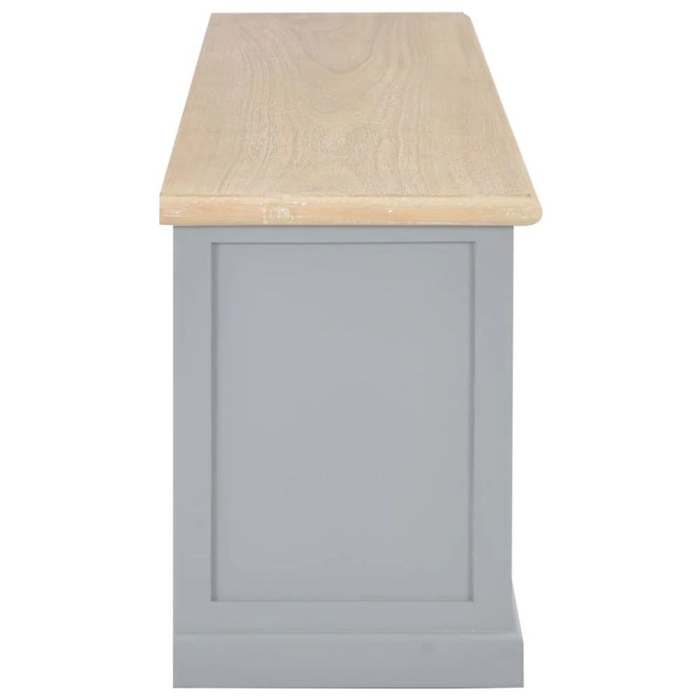 VidaXL Meuble TV Gris 120 X 30 X 40 Cm Bois 4 VidaXL Meuble TV Gris 120 X 30 X 40 Cm Bois – Image 4