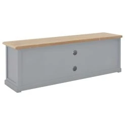 VidaXL Meuble TV Gris 120 X 30 X 40 Cm Bois 9 VidaXL Meuble TV Gris 120 X 30 X 40 Cm Bois -Wavemaster Shop 8718475742180 g en hd 4
