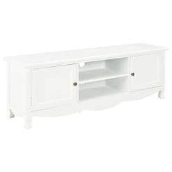 VidaXL Meuble TV Blanc 120 X 30 X 40 Cm Bois
