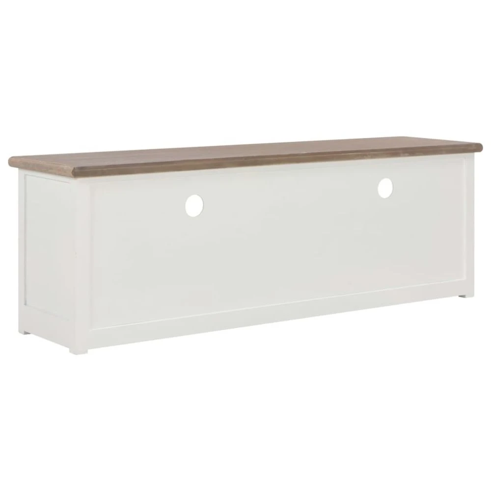 VidaXL Meuble TV Blanc 120 X 40 X 30 Cm Bois 4 VidaXL Meuble TV Blanc 120 X 40 X 30 Cm Bois – Image 4