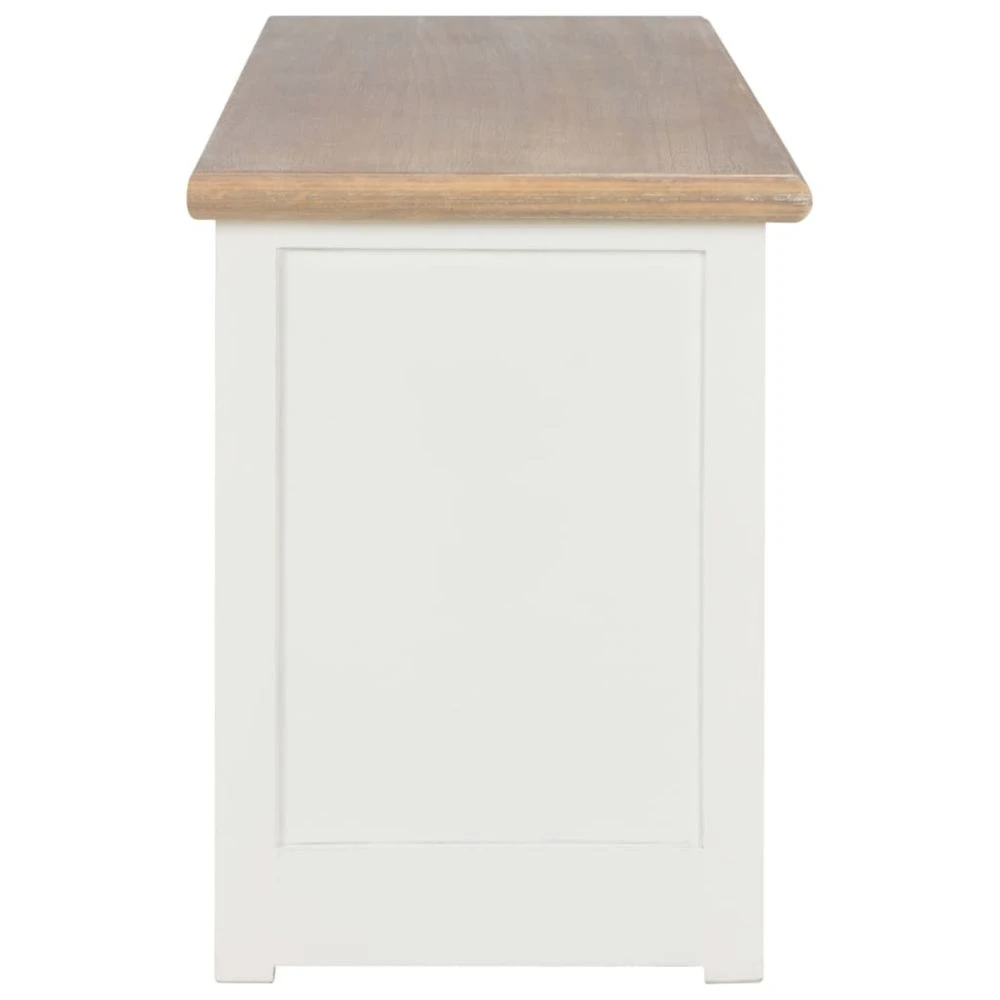 VidaXL Meuble TV Blanc 120 X 40 X 30 Cm Bois 5 VidaXL Meuble TV Blanc 120 X 40 X 30 Cm Bois – Image 5