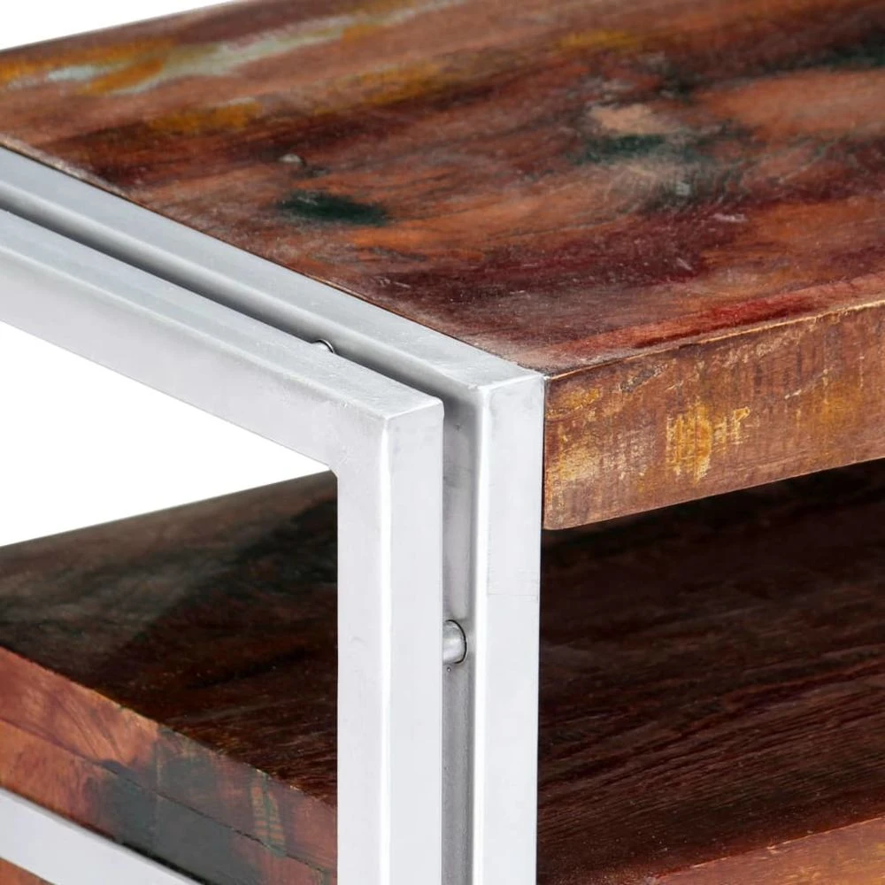 VidaXL Meuble TV 90 X 30 X 40 Cm Bois De Récupération Massif 4 VidaXL Meuble TV 90 X 30 X 40 Cm Bois De Récupération Massif – Image 4