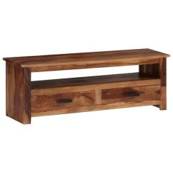 VidaXL Meuble TV 118 X 30 X 40 Cm Bois De Sesham Massif