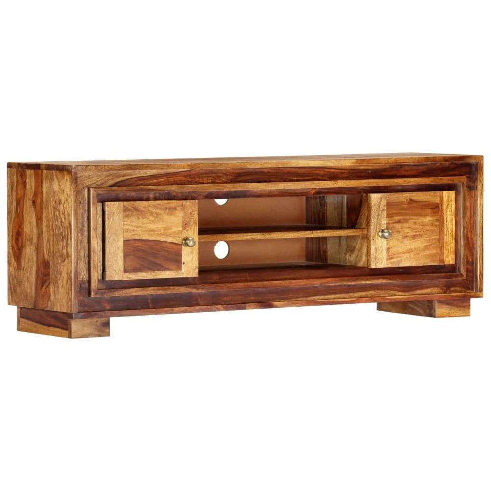 VidaXL Meuble TV 118 X 30 X 40 Cm Bois De Sesham Massif 1 VidaXL Meuble TV 118 X 30 X 40 Cm Bois De Sesham Massif