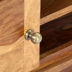 Alternative view of VidaXL Meuble TV 118 X 30 X 40 Cm Bois De Sesham Massif
