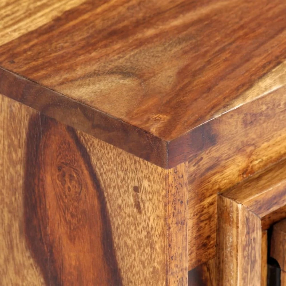 VidaXL Meuble TV 118 X 30 X 40 Cm Bois De Sesham Massif 3 VidaXL Meuble TV 118 X 30 X 40 Cm Bois De Sesham Massif â Image 3