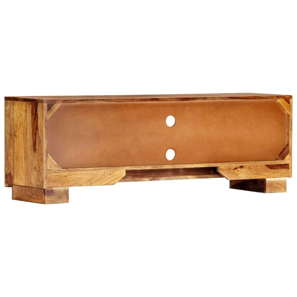VidaXL Meuble TV 118 X 30 X 40 Cm Bois De Sesham Massif 4 VidaXL Meuble TV 118 X 30 X 40 Cm Bois De Sesham Massif â Image 4
