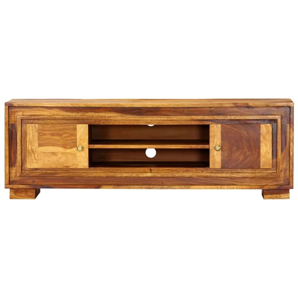VidaXL Meuble TV 118 X 30 X 40 Cm Bois De Sesham Massif 5 VidaXL Meuble TV 118 X 30 X 40 Cm Bois De Sesham Massif â Image 5