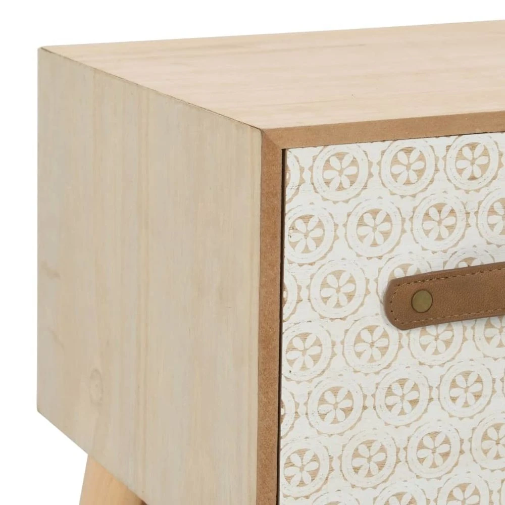 VidaXL Meuble TV Avec 6 Tiroirs 130 X 30 X 40 Cm Bois De Pin Massif 5 VidaXL Meuble TV Avec 6 Tiroirs 130 X 30 X 40 Cm Bois De Pin Massif – Image 5