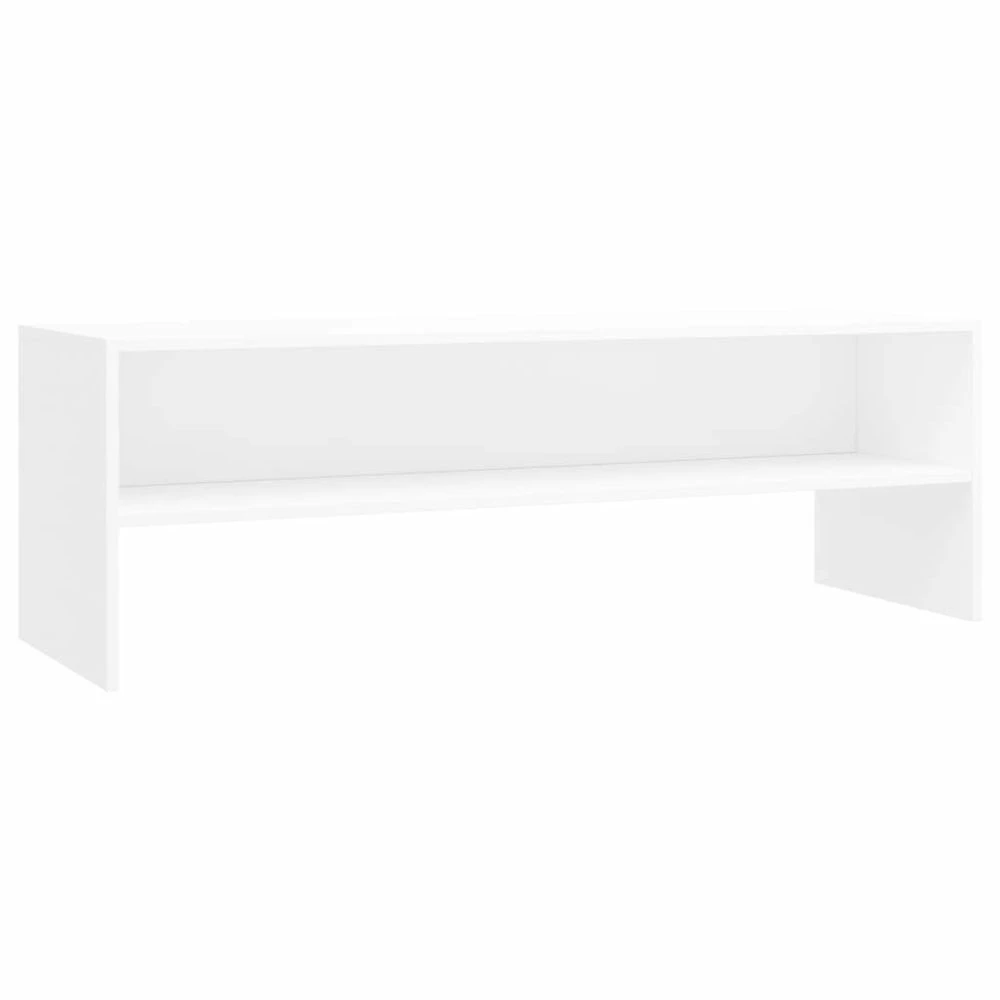 VidaXL Meuble TV Blanc 120 X 40 X 40 Cm Aggloméré 2 VidaXL Meuble TV Blanc 120 X 40 X 40 Cm Aggloméré – Image 2