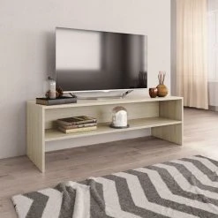 VidaXL Meuble TV Chêne Sonoma 120 X 40 X 40 Cm Aggloméré