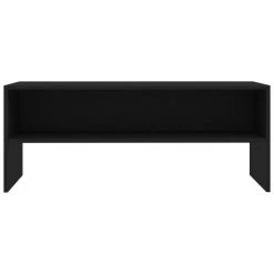 VidaXL Meuble TV Noir 100 X 40 X 40 Cm Aggloméré 8 VidaXL Meuble TV Noir 100 X 40 X 40 Cm Aggloméré -Wavemaster Shop 8719883672076 g en hd 2