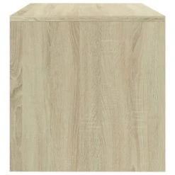VidaXL Meuble TV Blanc Et Chêne Sonoma 80 X 40 X 40 Cm Aggloméré 9 VidaXL Meuble TV Blanc Et Chêne Sonoma 80 X 40 X 40 Cm Aggloméré -Wavemaster Shop 8719883672090 g en hd 3 1