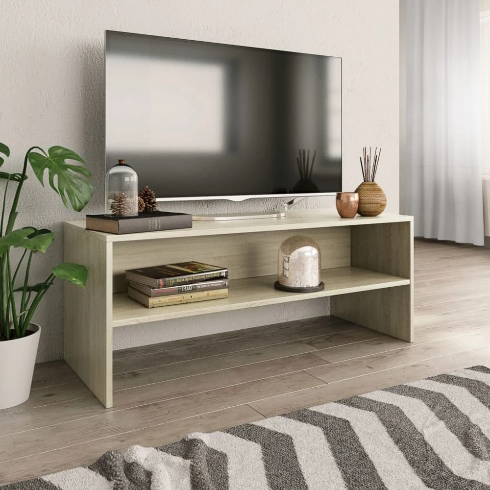 VidaXL Meuble TV Chêne Sonoma 100 X 40 X 40 Cm Aggloméré 1 VidaXL Meuble TV Chêne Sonoma 100 X 40 X 40 Cm Aggloméré