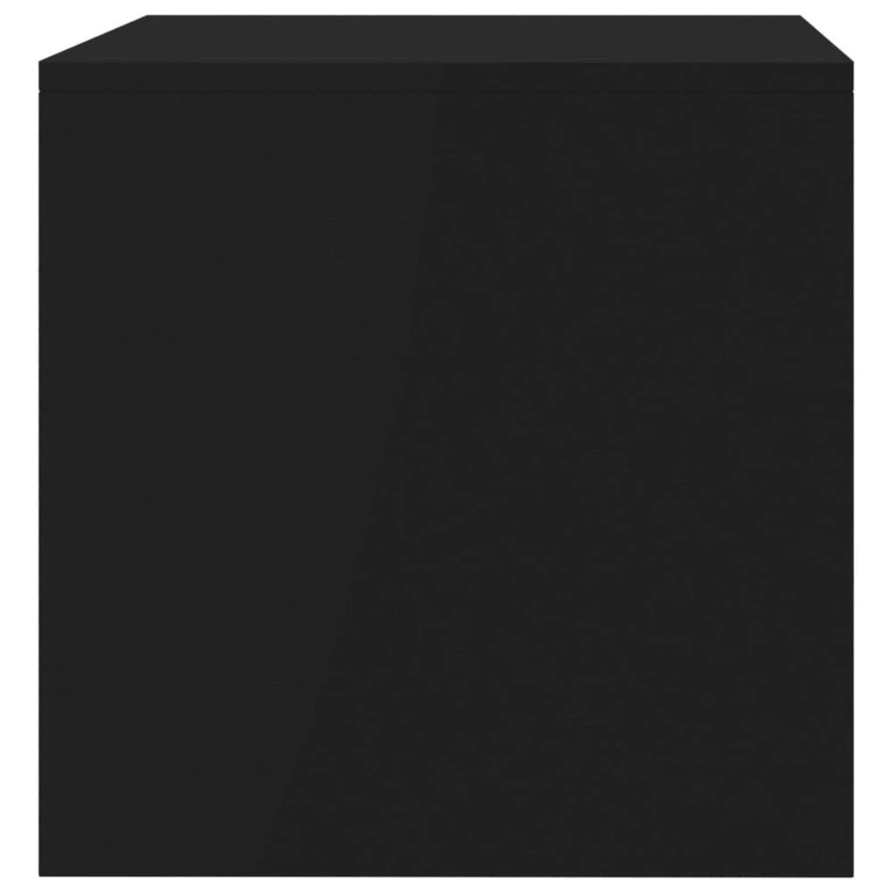 VidaXL Meuble TV Noir 80 X 40 X 40 Cm Aggloméré 5 VidaXL Meuble TV Noir 80 X 40 X 40 Cm Aggloméré – Image 5