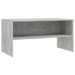 Alternative view of VidaXL Meuble TV Gris Cement 80 X 40 X 40 Cm Aggloméré