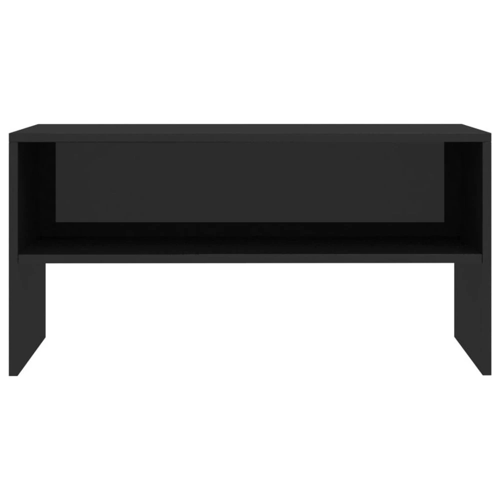 VidaXL Meuble TV Noir Brillant 80 X 40 X 40 Cm Aggloméré 4 VidaXL Meuble TV Noir Brillant 80 X 40 X 40 Cm Aggloméré – Image 4
