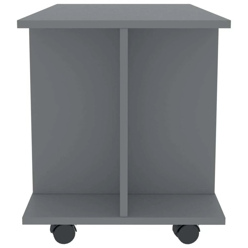 VidaXL Meuble TV Avec Roulettes Gris 80 X 40 X 40 Cm Aggloméré 4 VidaXL Meuble TV Avec Roulettes Gris 80 X 40 X 40 Cm Aggloméré – Image 4
