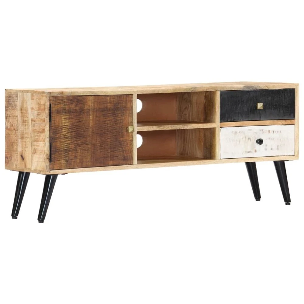 VidaXL Meuble TV 115 X 30 X 47 Cm Bois Massif De Manguier 1 VidaXL Meuble TV 115 X 30 X 47 Cm Bois Massif De Manguier
