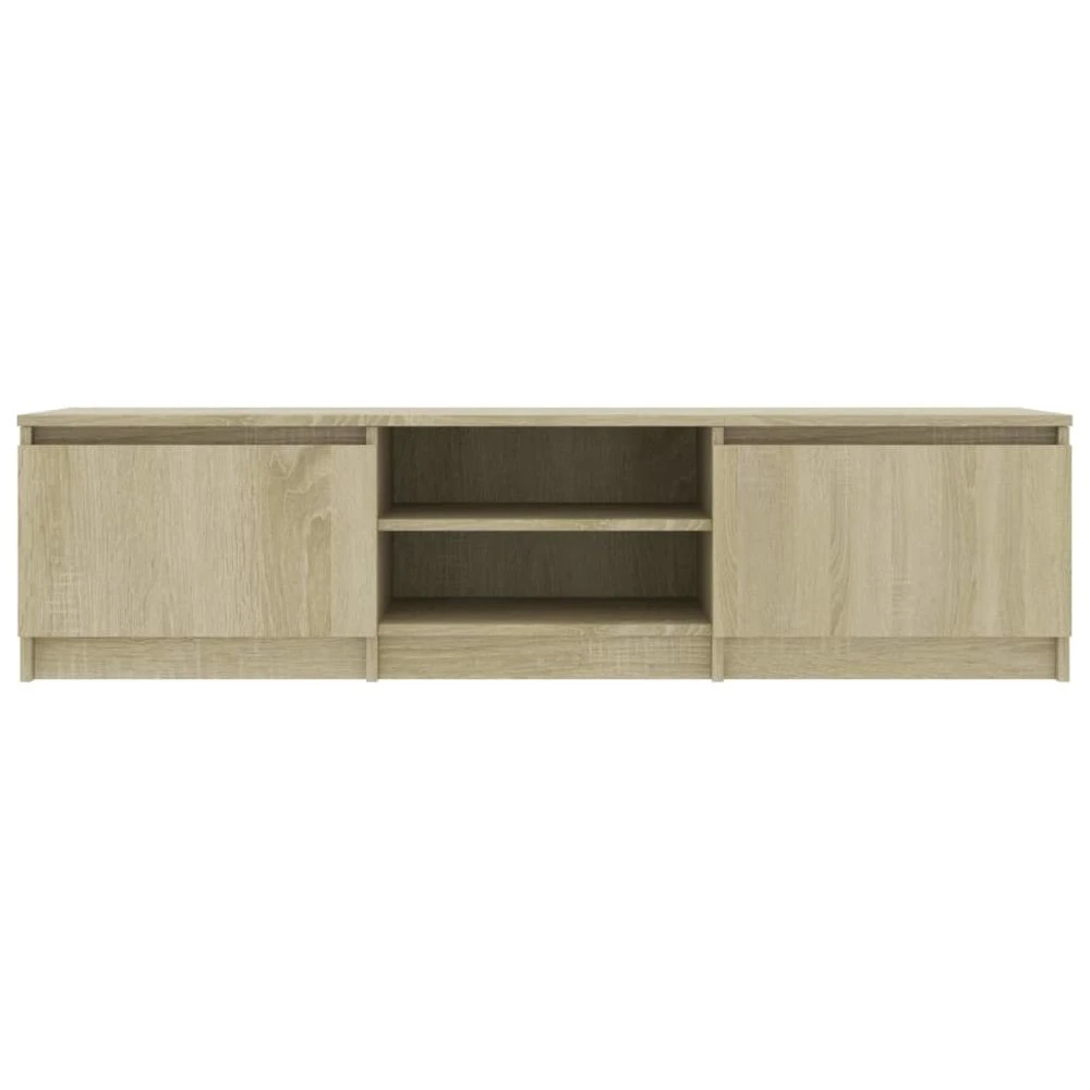VidaXL Meuble TV Chêne Sonoma 140x40x35,5 Cm Aggloméré 4 VidaXL Meuble TV Chêne Sonoma 140x40x35,5 Cm Aggloméré – Image 4