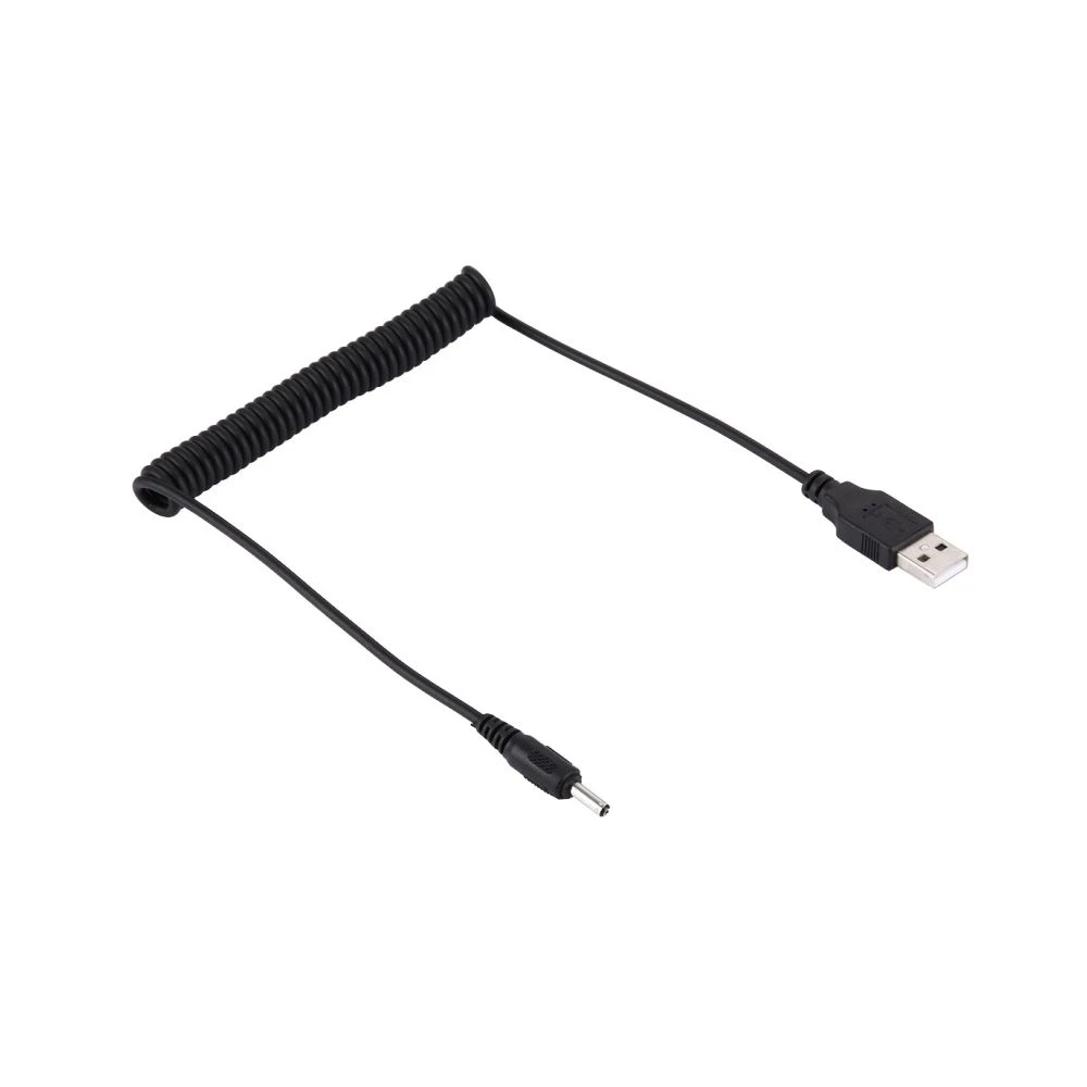 Wewoo Pour PSP / DVD, Câble Spiralé à 1.5m 1A USB 2.0 Mâle à Bent DC 4.... – Image 2