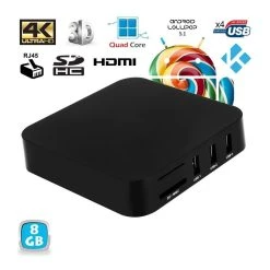 Yonis Android TV Box Kodi Média Player 4K Smart TV 3D Mini PC WiFi Quad Cor...