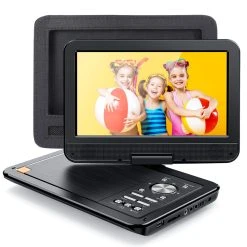 Apeman Lecteur Dvd Portable 12,5 '', écran Pivotant Hd 10,5 '', Batte...