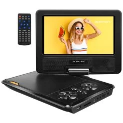 APEMAN Lecteur DVD Portable 9,5'', Écran Pivotant HD 7,5'', Sac Appui...